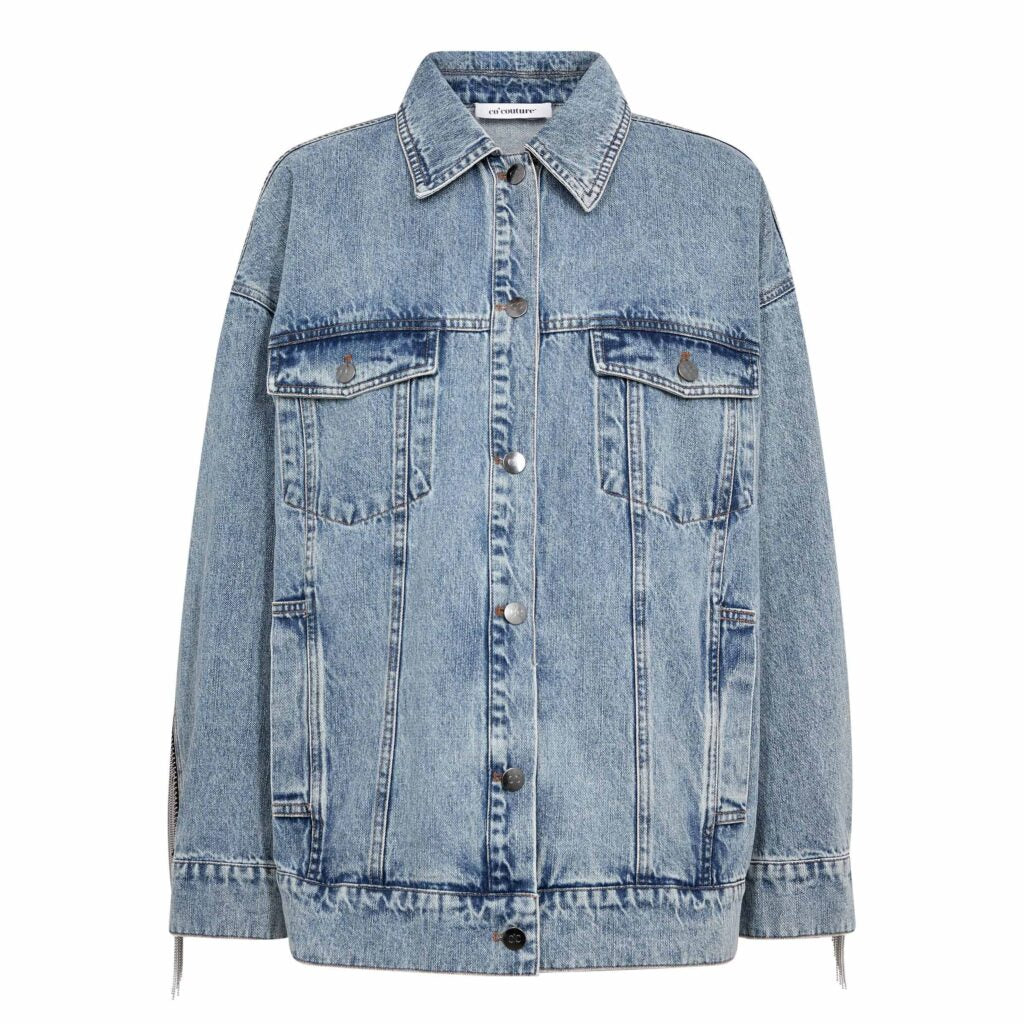Co'Couture - Denise Denim Fringe Jacket