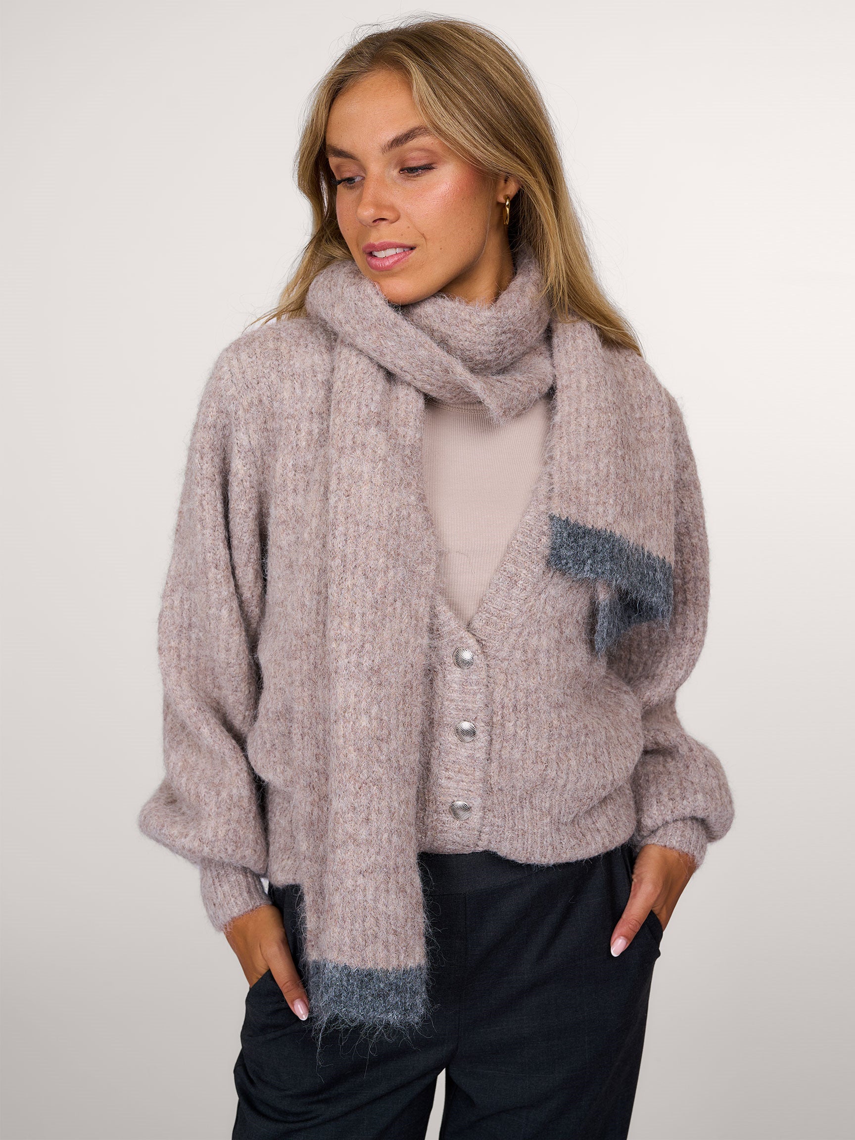 Co'Couture - Coralie Button Rib Knit