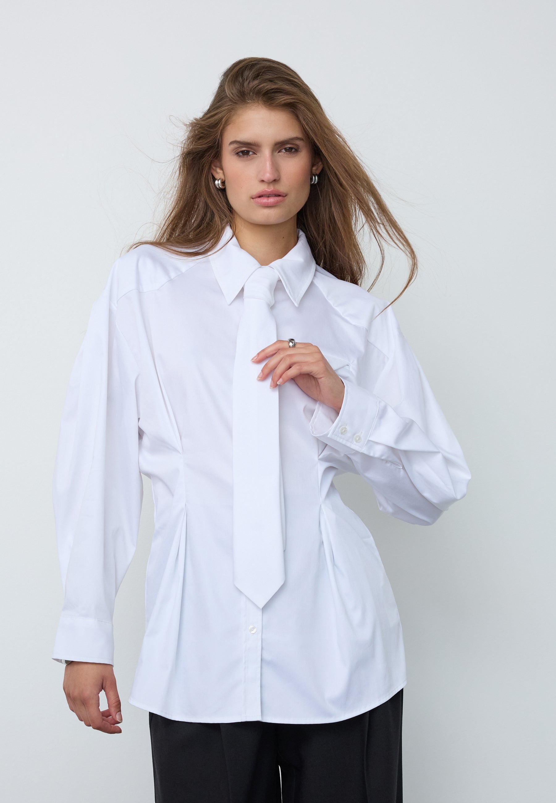 Co'Couture - Dalia Tie Pleat Shirt