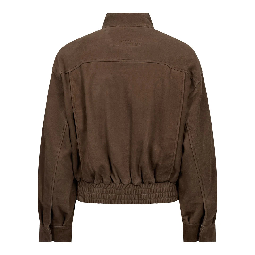 HAUTE L'AMITIÉ - Suede Gather Crop Jacket