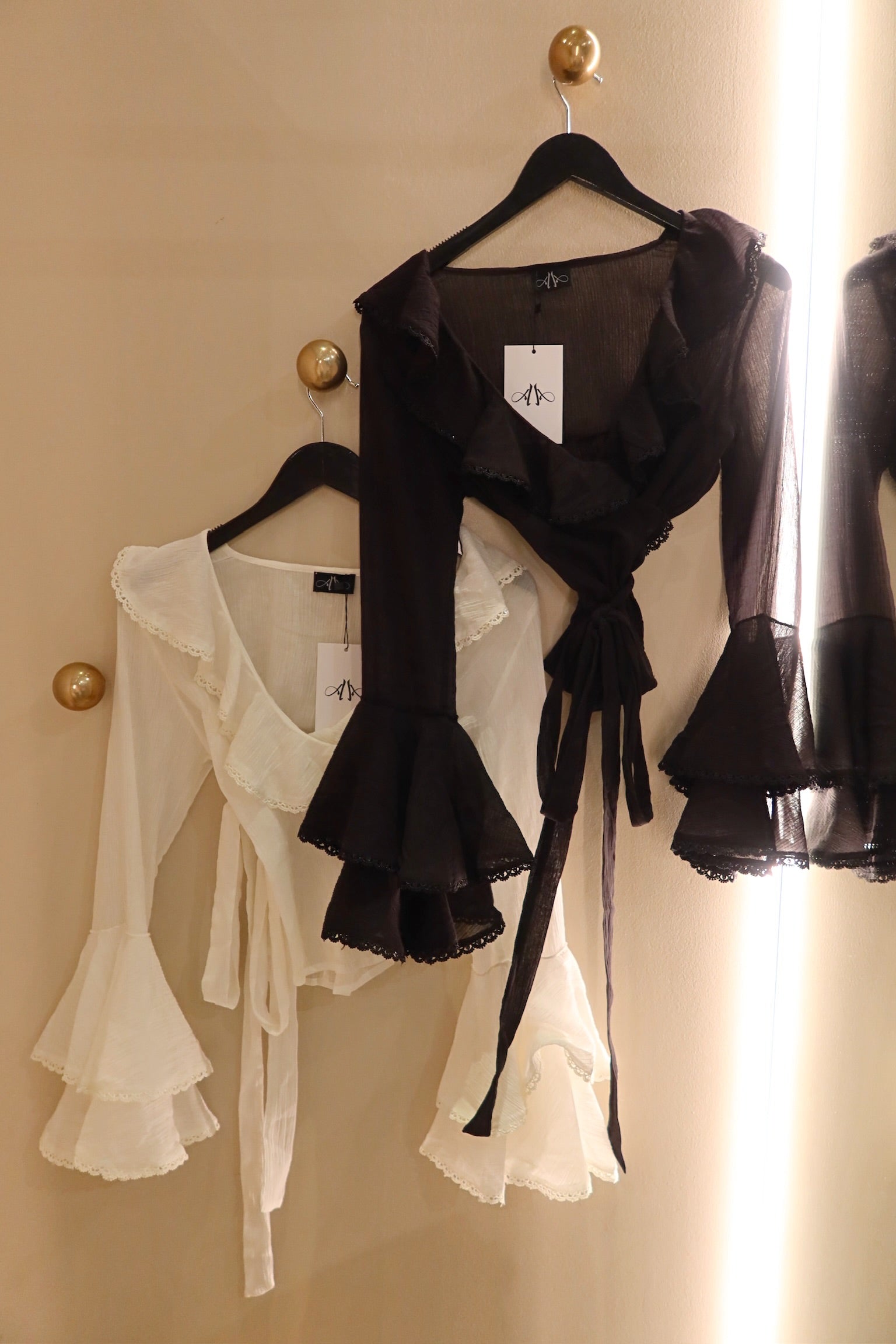 AndreA - Tulip Wrap Top Sequin Detail