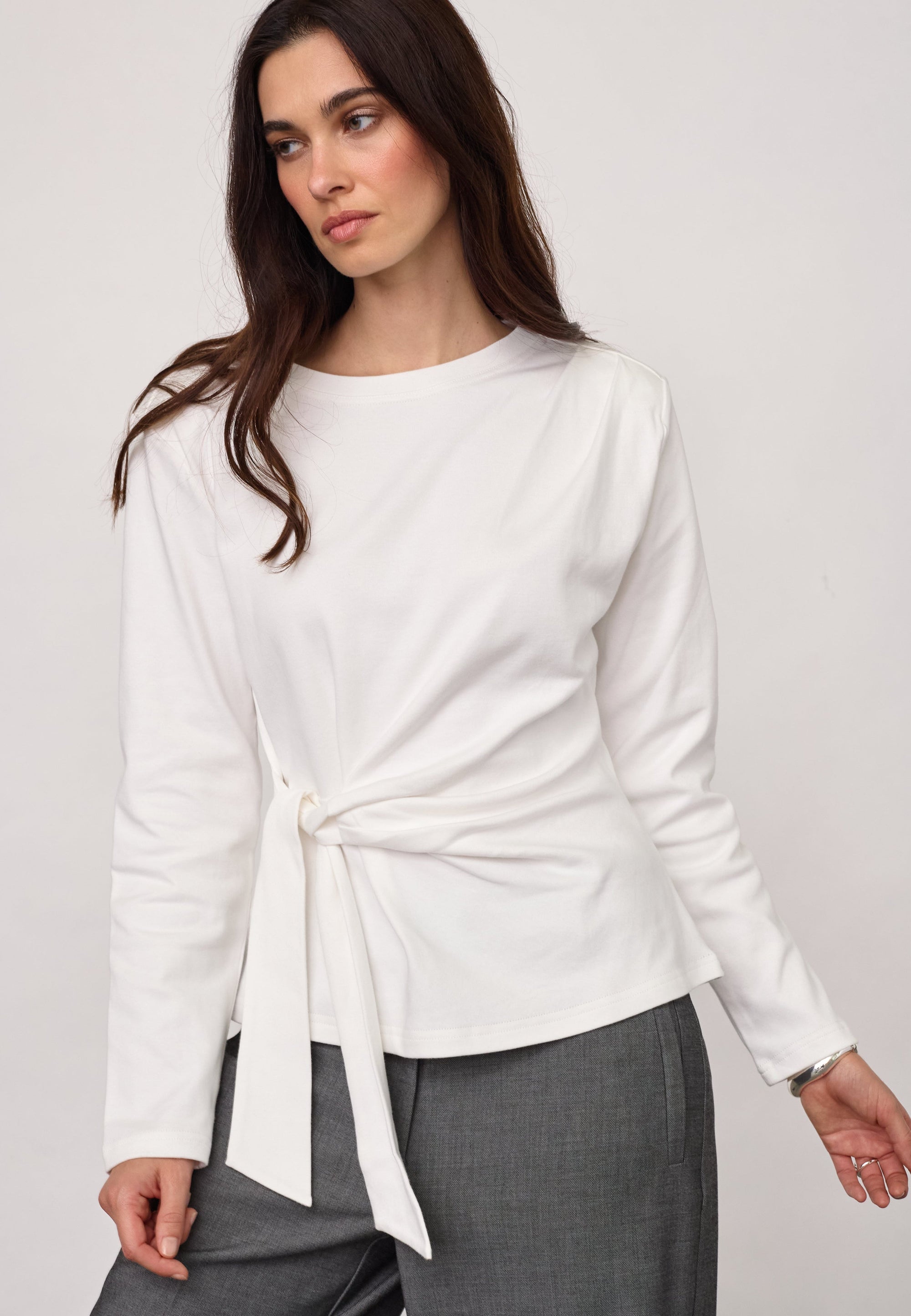 Co’Couture - Oriane Pleat Tie Sleeve Tee