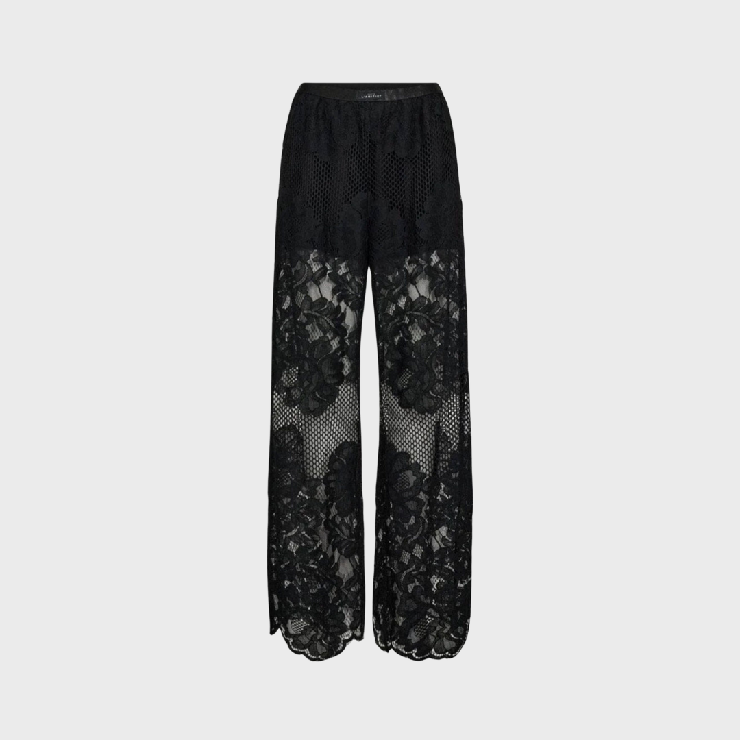 HAUTE L'AMITIÉ - Curvey Lace Hem Pant