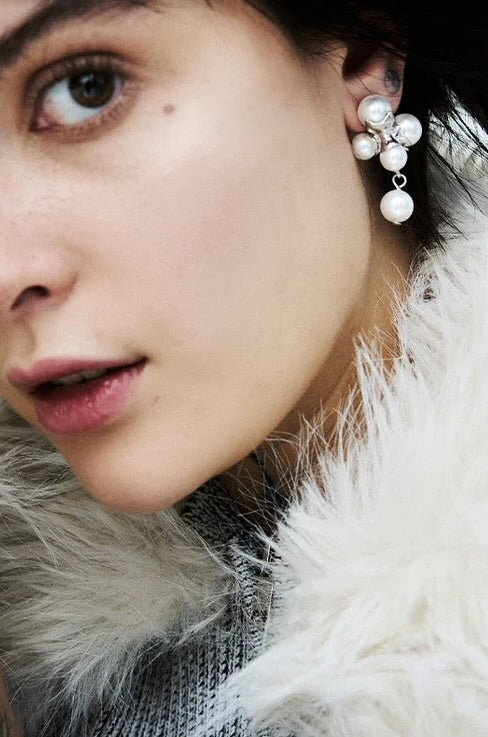 WOS - Sonya Earrings Pearl