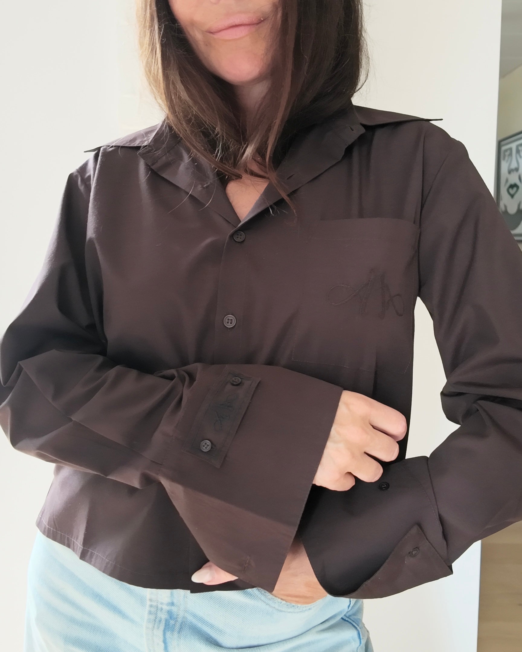 AndreA - Oversized Shirt Cropped