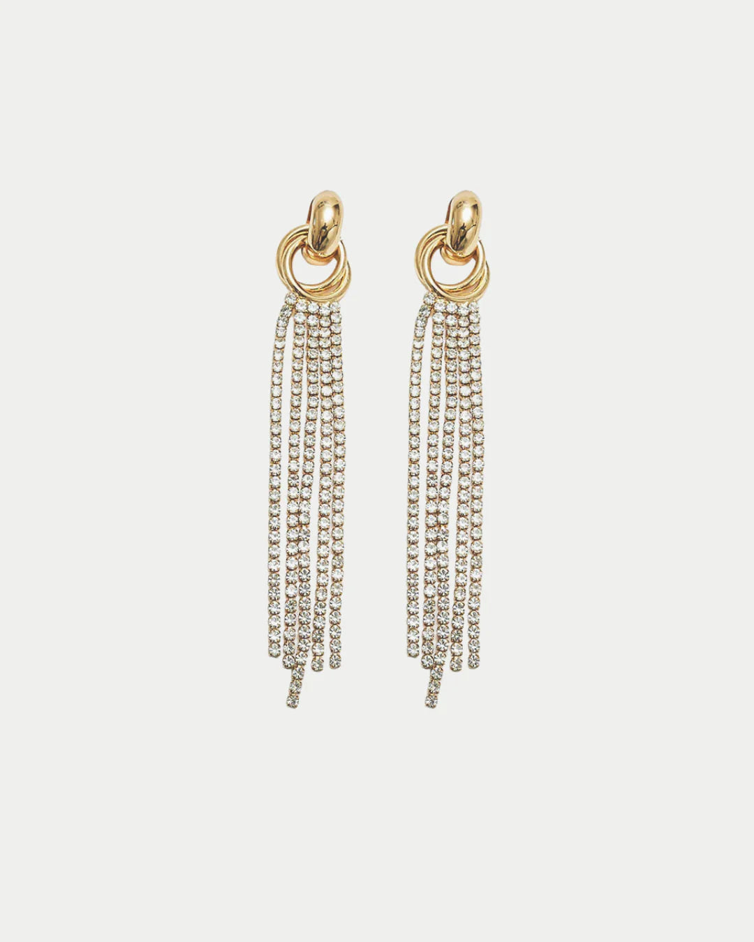 BOW19 - Strass Knot Earrings