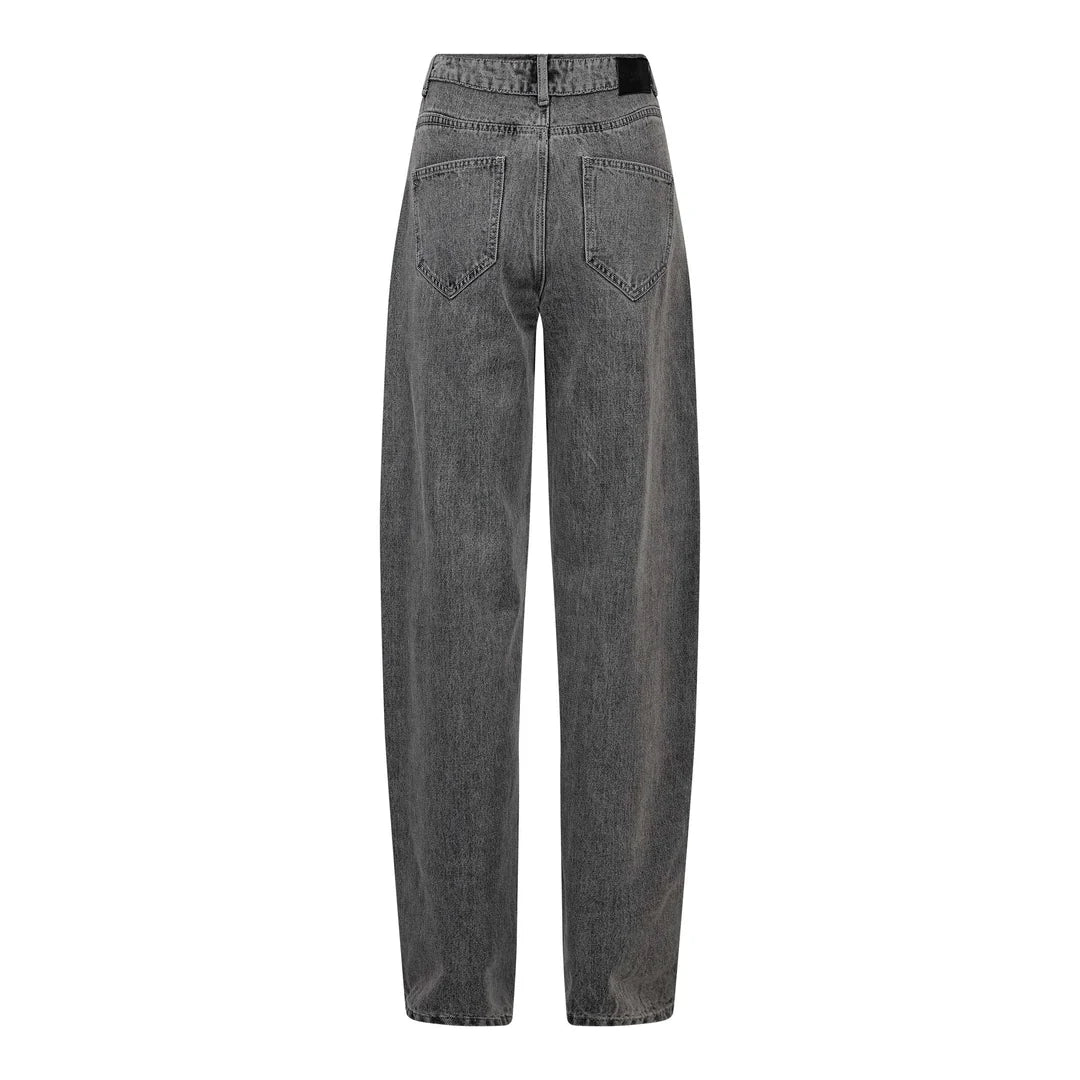 HAUTE L'AMITIÉ - Flip Barrel Grey Jeans