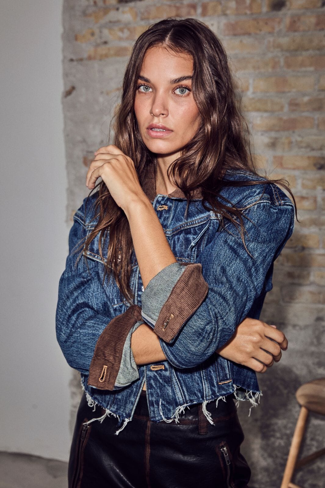 HAUTE L'AMITIÉ - Denize Crop Denim Jacket