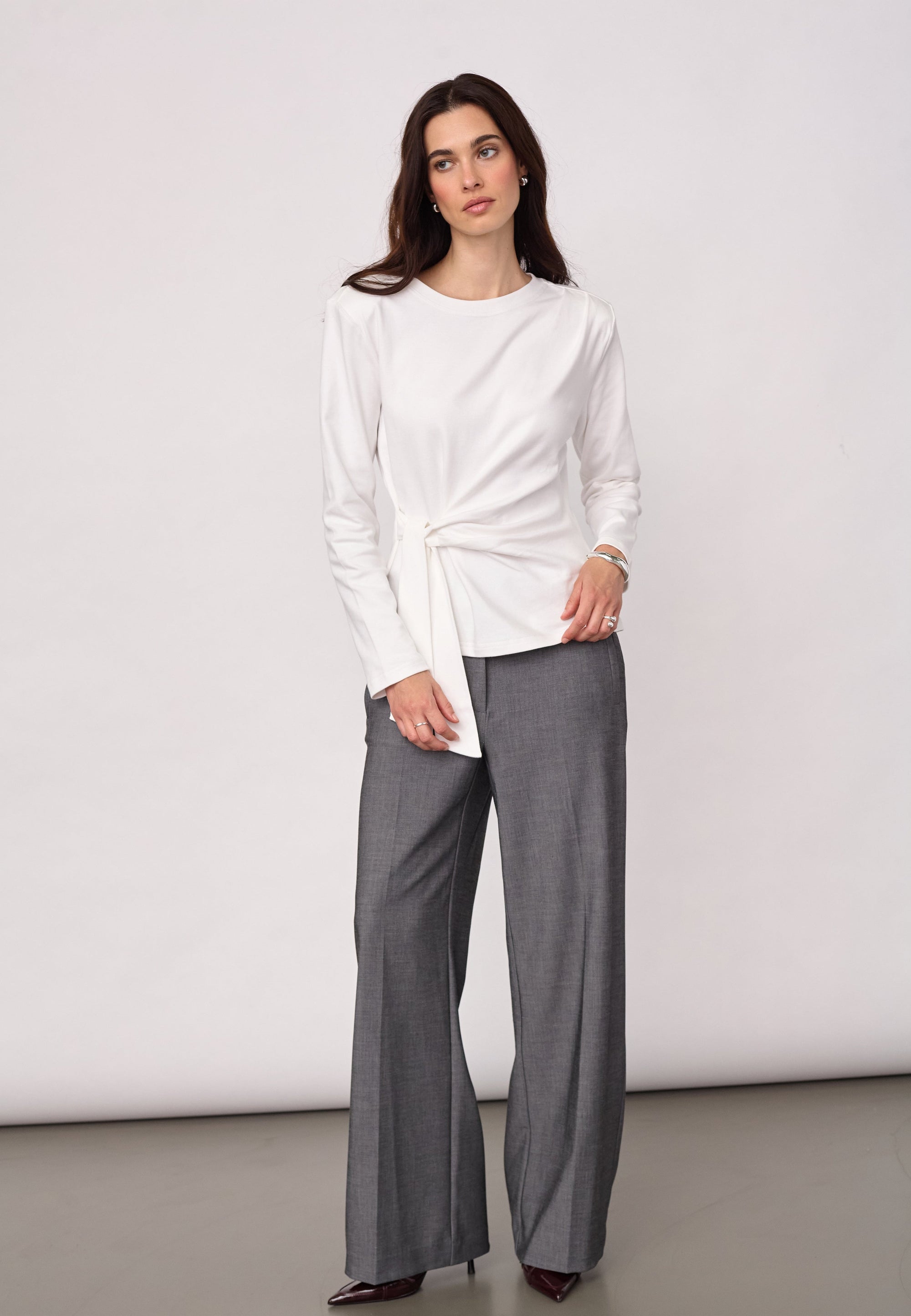 Co’Couture - Oriane Pleat Tie Sleeve Tee