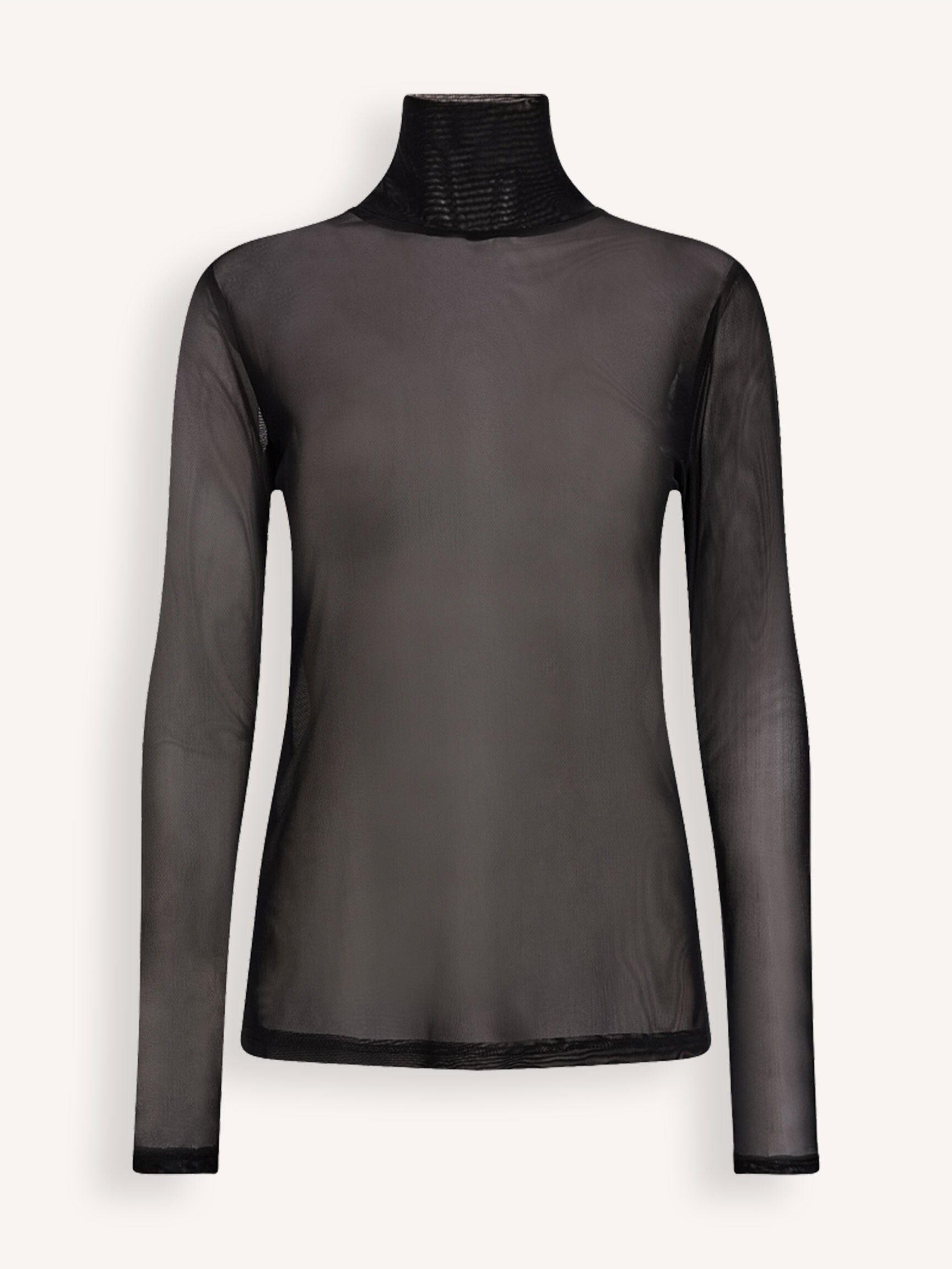 Co'Couture - Mesh Turtleneck Blouse