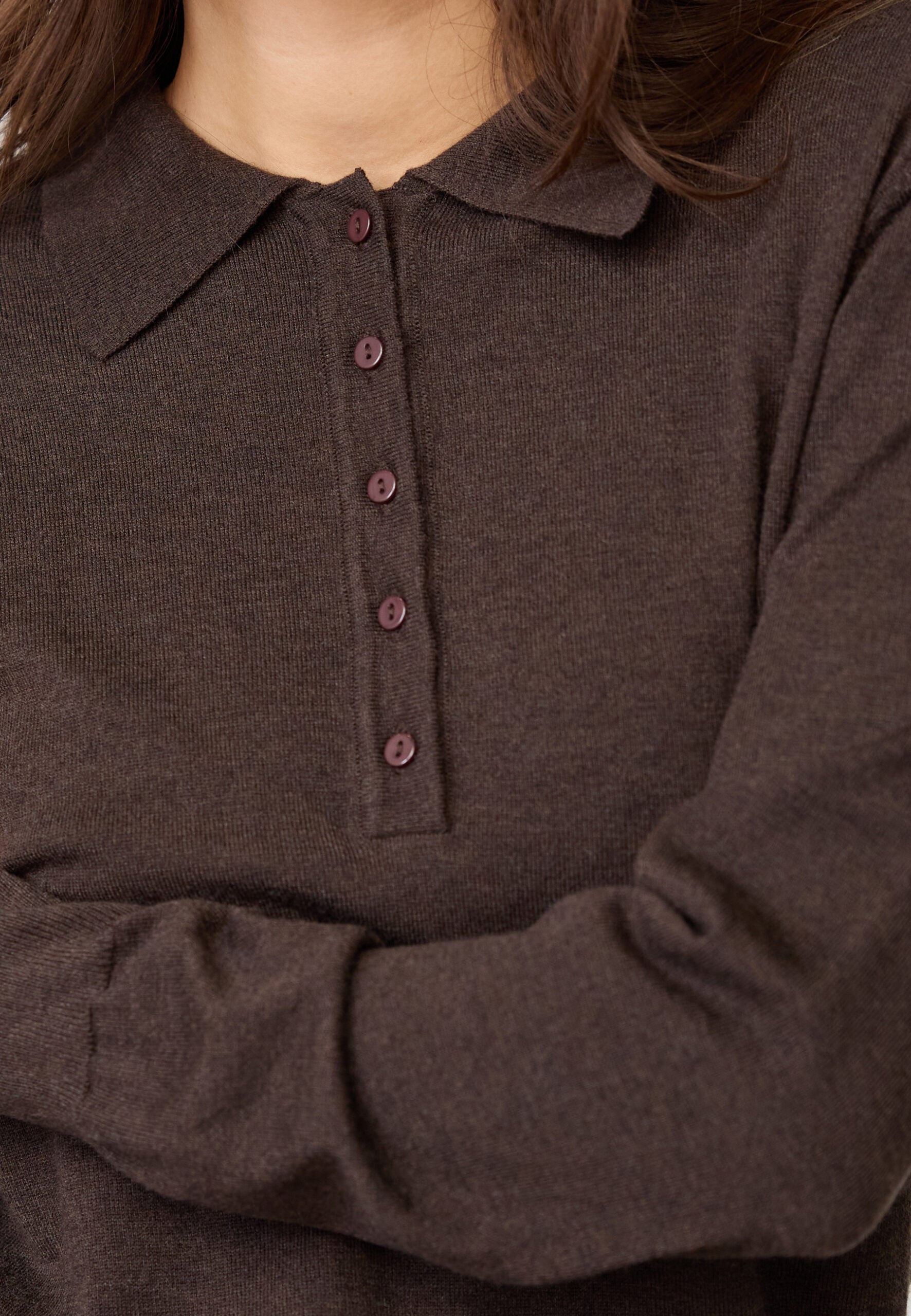 Co’Couture - Cory Padded Polo Knit