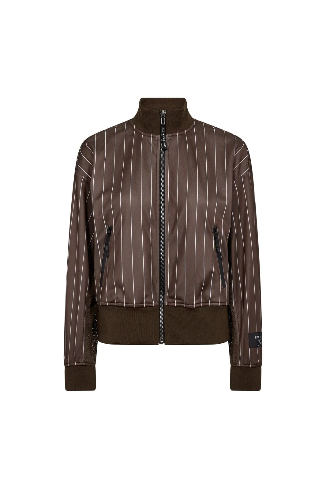 HAUTE L'AMITIÉ - Pin Stripe Zip Sweat