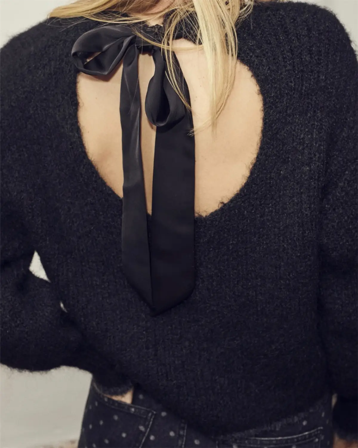 Co'Couture - Coralie Bow Rib Knit