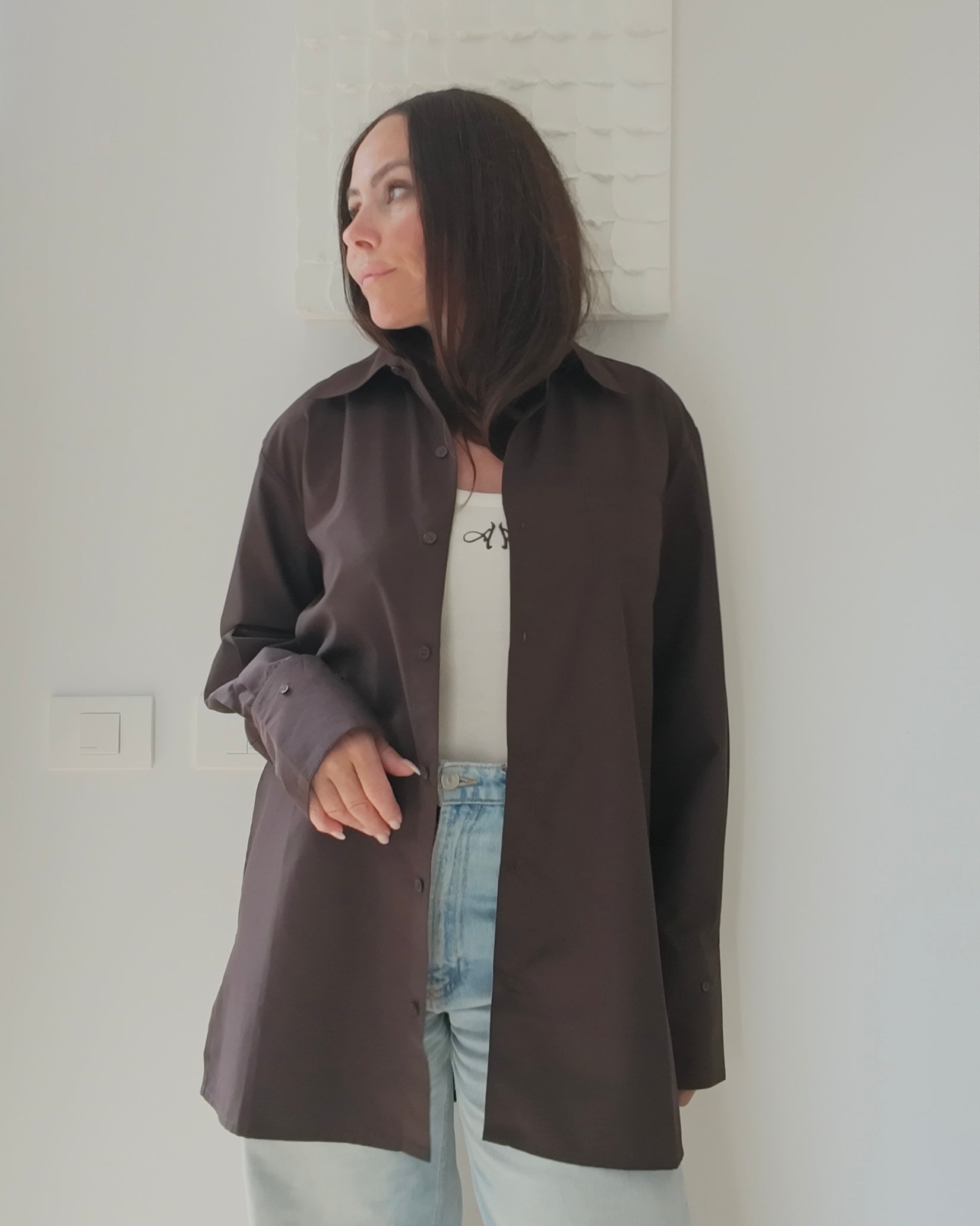 AndreA - Oversized Shirt Long