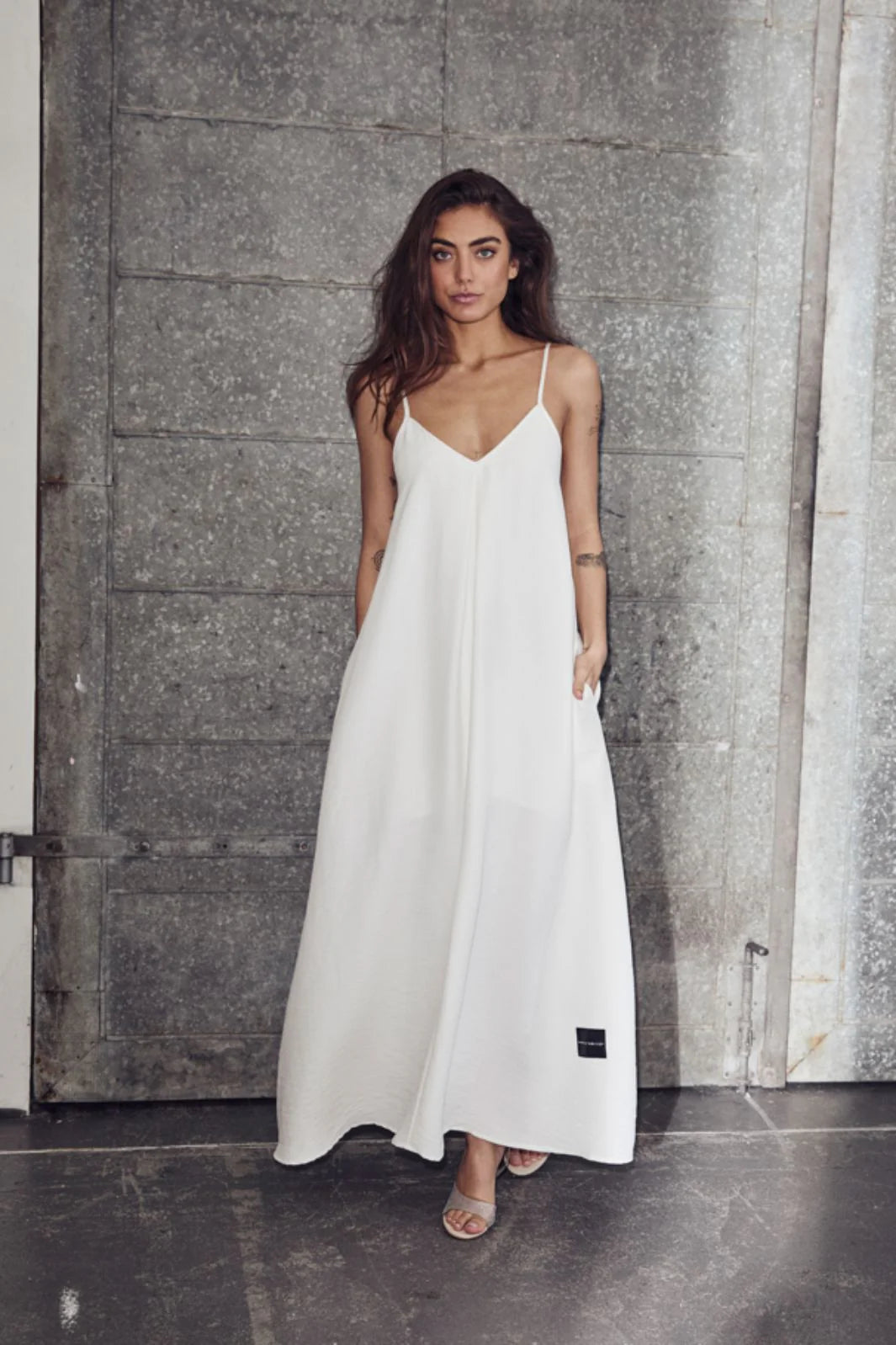 HAUTE L'AMITIÉ - Corsica Pleat Strap Dress
