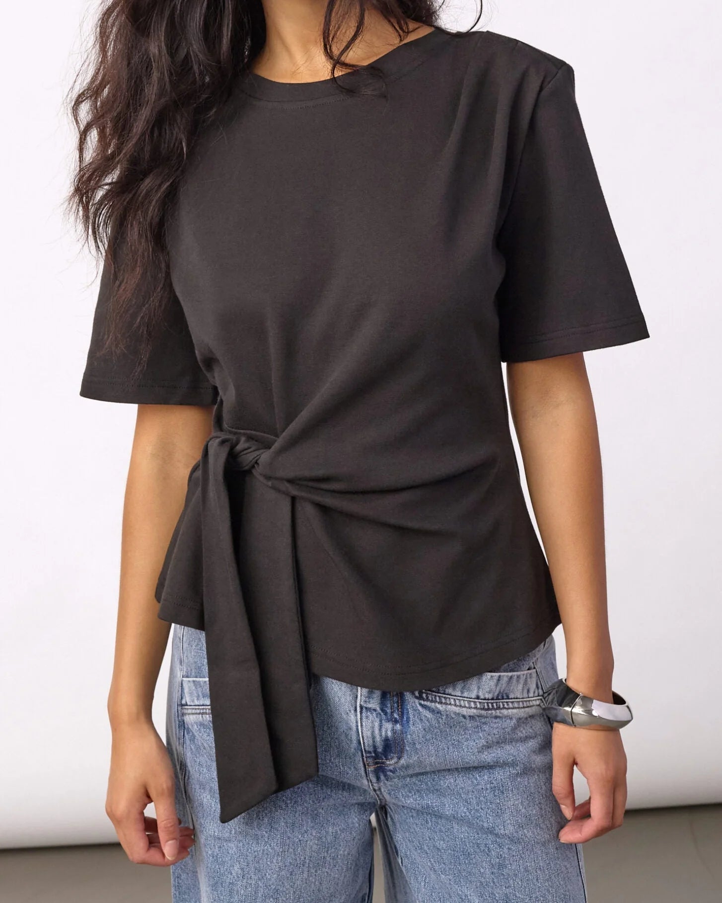 Co'Couture - Oriane Pleat Tie Tee