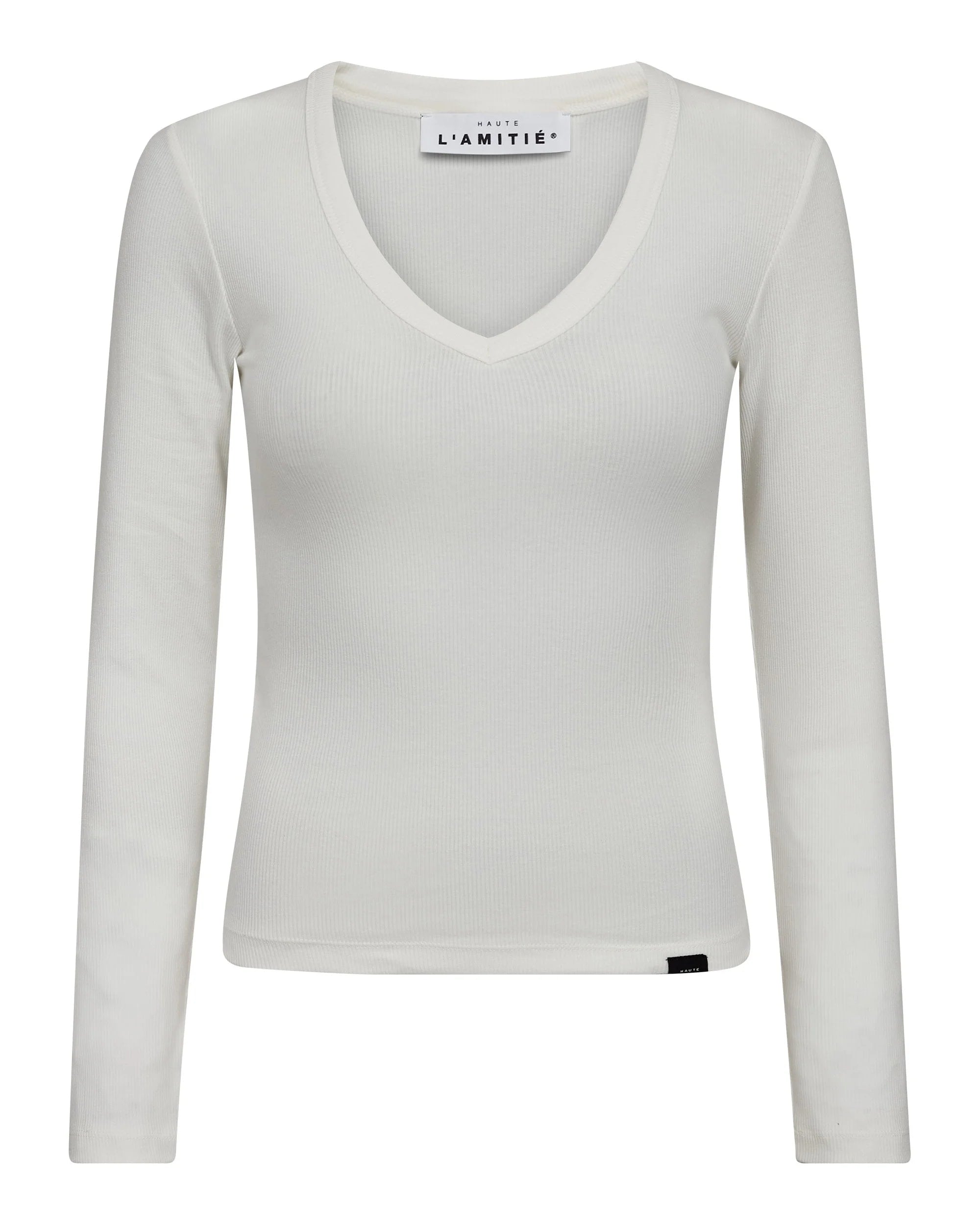 HAUTE L'AMITIÉ - Deep V LS Rib Tee