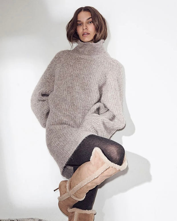 HAUTE L'AMITIÉ - Darcia Rib Collar Knit