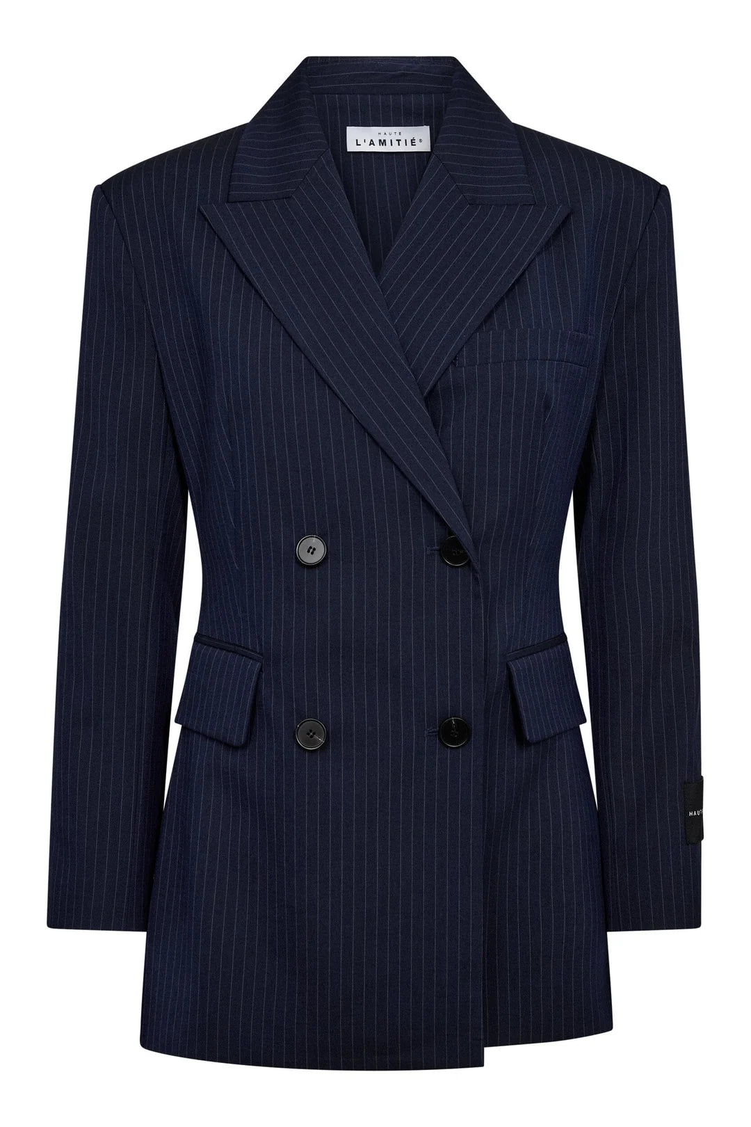 HAUTE L'AMITIÉ - Navy Pin Waist Fit Blazer