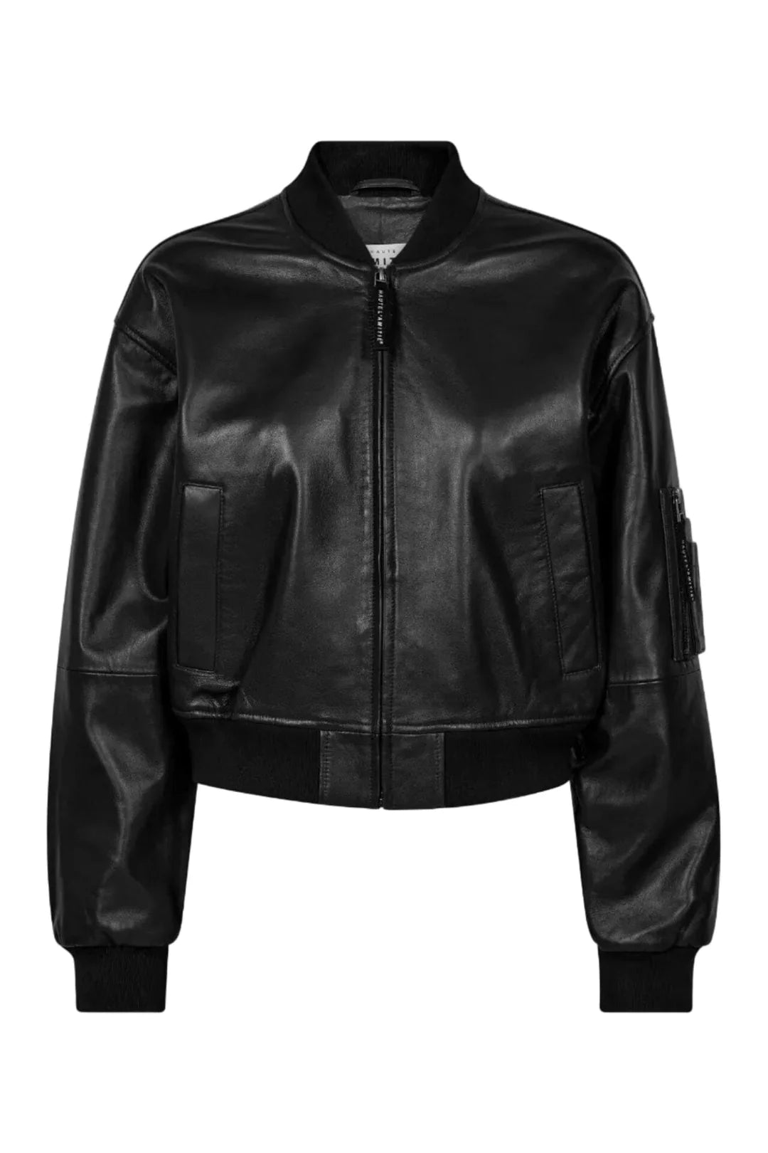 HAUTE L'AMITIÉ - Yasmin Leather Bomber Jacket