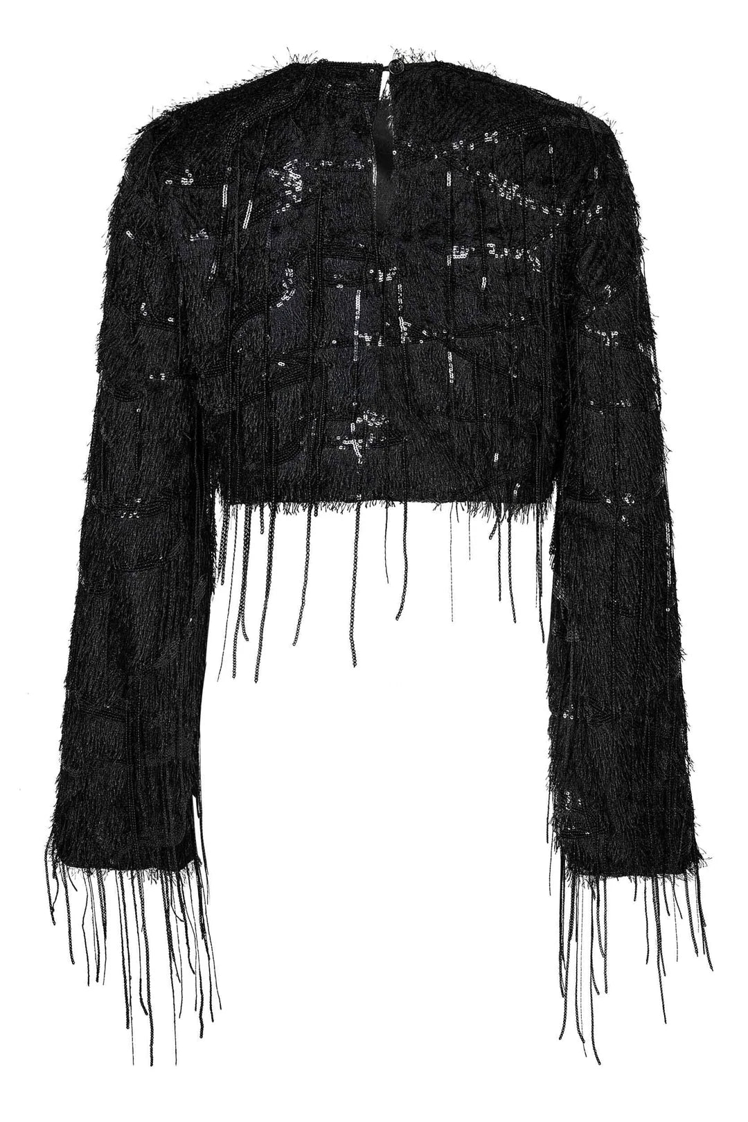 HAUTE L'AMITIÉ - Sequin Fringe Blouse